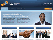 Tablet Screenshot of landlords.daymanagement.co.uk